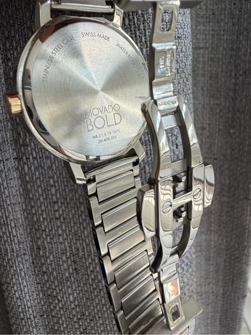 Movado Two-Tone Stainless Steel Watch - Silver & Gold Accents